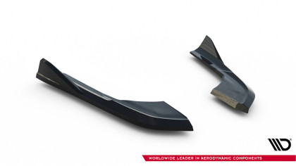 Splittery zadní boční V.1 Audi A3 Sedan 8V Facelift černý lesklý plast