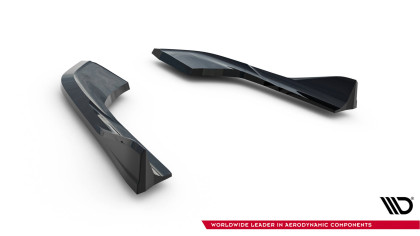 Splittery zadní boční V.1 Audi A3 Sedan 8V Facelift černý lesklý plast