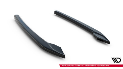 Splittery zadní boční V.3 Škoda Superb Liftback / Combi Mk3 černý lesklý plast