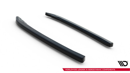 Splittery zadní boční V.2 Škoda Superb Liftback / Combi Mk3 černý lesklý plast