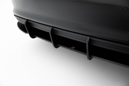 Spoiler zadního nárazníku Street pro + flaps Audi A3 Sedan 8Y černo červený