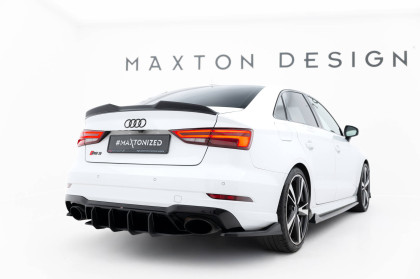 Spoiler zadního nárazníku Street pro V.2 Audi RS3 Sedan 8V Facelift černo červený
