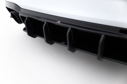 Spoiler zadního nárazníku Street pro V.2 Audi RS3 Sedan 8V Facelift černo červený
