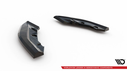 Splittery zadní boční V.1 BMW M135i F70 černý lesklý plast