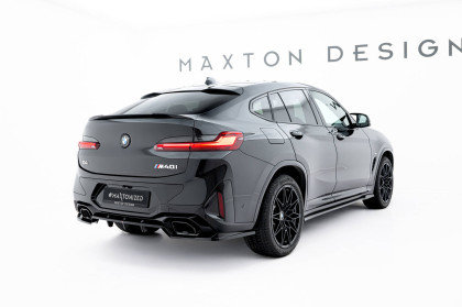 Splittery zadní boční V.2 BMW X4 M-Pack G02 Facelift černý lesklý plast