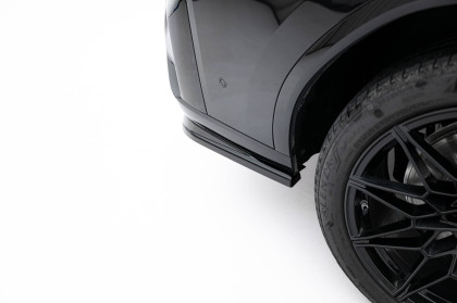 Splittery zadní boční V.2 BMW X4 M-Pack G02 Facelift černý lesklý plast