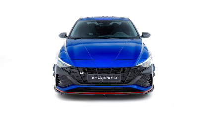 Spojler pod nárazník lipa V.1 Hyundai Elantra N Mk7 černý lesklý plast
