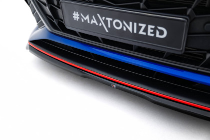 Spojler pod nárazník lipa V.1 Hyundai Elantra N Mk7 černý lesklý plast
