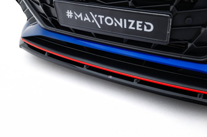 Spojler pod nárazník lipa V.2 Hyundai Elantra N Mk7 černý lesklý plast