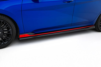 Prahové lišty Hyundai Elantra N Mk7 černý lesklý plast