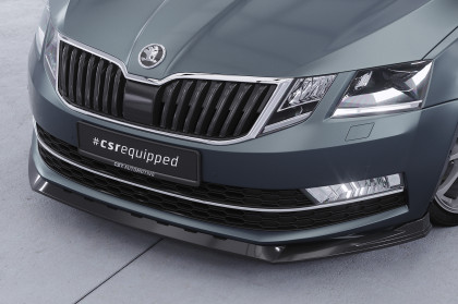 Spoiler pod přední nárazník CSR CUP pro Škoda Octavia 3 (Typ 5E) - černý lesklý