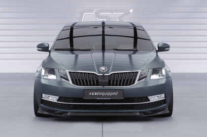 Spoiler pod přední nárazník CSR CUP pro Škoda Octavia 3 (Typ 5E) - černý lesklý