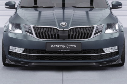 Spoiler pod přední nárazník CSR CUP pro Škoda Octavia 3 (Typ 5E) - černý lesklý