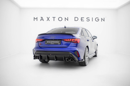 Splittery zadní boční V.4 Audi S3 Sedan 8Y Facelift černý lesklý plast
