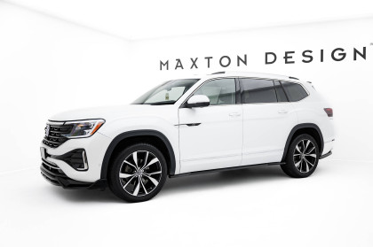 Prahové lišty Volkswagen Atlas R-Line Mk1 Facelift 2 černý lesklý plast