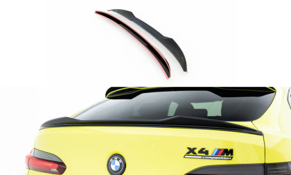 Prodloužení spoileru BMW X4 M-Pack G02 černý lesklý plast