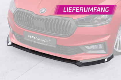 Spoiler pod přední nárazník CSR CUP pro Škoda Fabia 4 Monte Carlo - černý lesklý