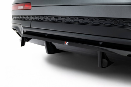 Spoiler zadního narázníku Audi Q7 S-Line Mk2 Facelift 2 černý lesklý plast
