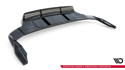 Spoiler zadního narázníku Audi Q7 S-Line Mk2 Facelift 2 černý lesklý plast