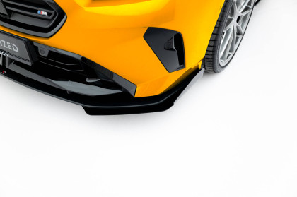 Street pro spojler pod nárazník lipa + flaps BMW 1 M-Pack F70 černo červený