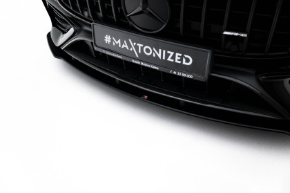 Street pro spojler pod nárazník lipa Mercedes-AMG CLE 53 C236 černo červený