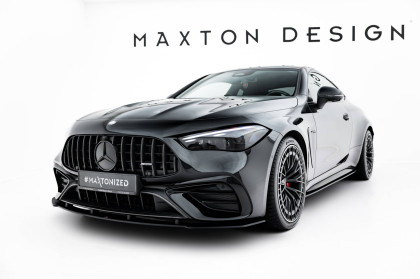 Street pro spojler pod nárazník lipa Mercedes-AMG CLE 53 C236 černo červený