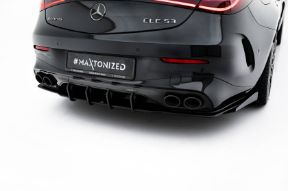 Spoiler zadního nárazníku Street pro + flaps Mercedes-AMG CLE 53 C236 černo červený