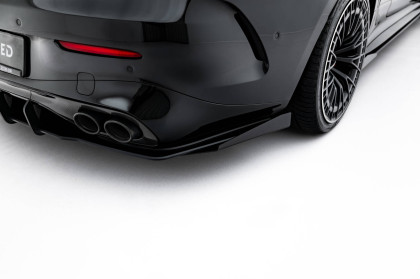 Spoiler zadního nárazníku Street pro + flaps Mercedes-AMG CLE 53 C236 černo červený