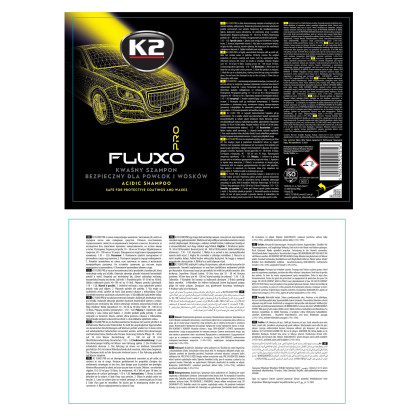 K2 FLUXO PRO - kyselý autošampón, 1 L