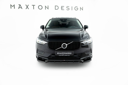 Spojler pod nárazník lipa Volvo XC60 Mk2 černý lesklý plast