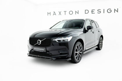 Spojler pod nárazník lipa Volvo XC60 Mk2 černý lesklý plast
