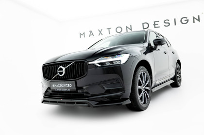 Spojler pod nárazník lipa Volvo XC60 Mk2 černý lesklý plast