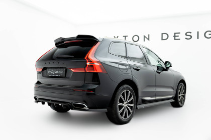 Prodloužení spoileru 3D Volvo XC60 Mk2 černý lesklý plast