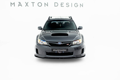 Street pro spojler pod nárazník lipa Subaru Impreza WRX STI Mk3 Facelift černo červený