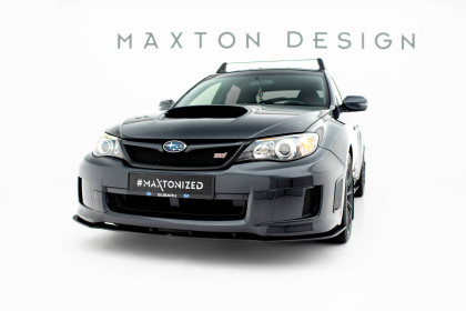 Street pro spojler pod nárazník lipa Subaru Impreza WRX STI Mk3 Facelift černo červený