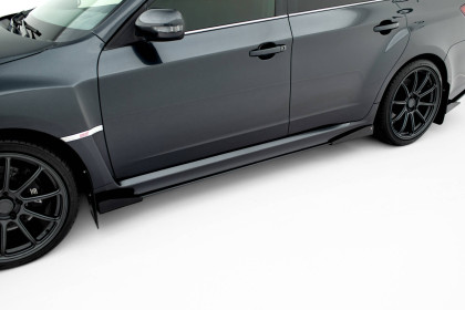 Prahové lišty Street pro + flaps Subaru Impreza WRX STI Mk3 Facelift černé
