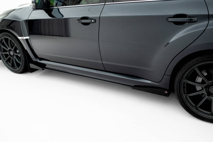 Prahové lišty Street pro + flaps Subaru Impreza WRX STI Mk3 Facelift černé