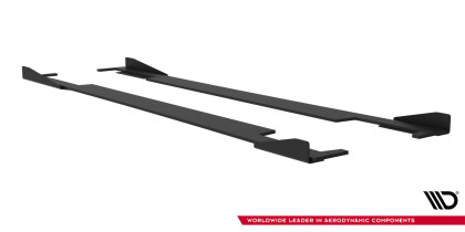 Prahové lišty Street pro + flaps Subaru Impreza WRX STI Mk3 Facelift černé