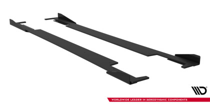Prahové lišty Street pro + flaps Subaru Impreza WRX STI Mk3 Facelift černé