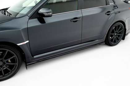 Prahové lišty V.2 Subaru Impreza WRX STI Mk3 Facelift černý lesklý plast