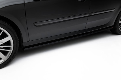Prahové lišty Renault Laguna Hatchback GT Mk3 černý lesklý plast