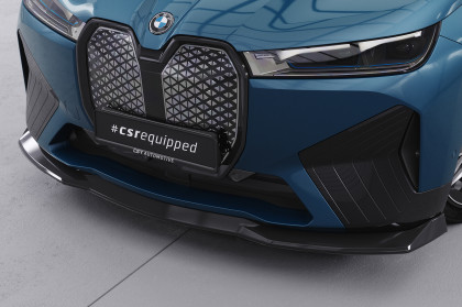 Spoiler pod přední nárazník CSR CUP pro  BMW iX Sportpaket  / iX M60 - černá struktura