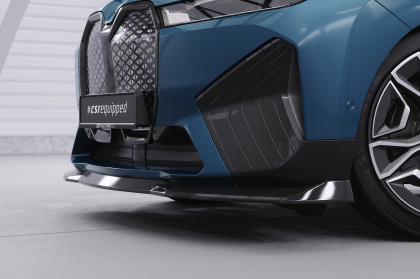 Spoiler pod přední nárazník CSR CUP pro  BMW iX Sportpaket  / iX M60 - černá struktura