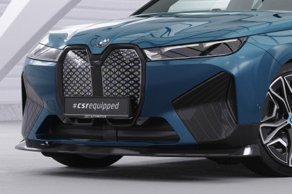 Spoiler pod přední nárazník CSR CUP pro  BMW iX Sportpaket  / iX M60 - černá struktura