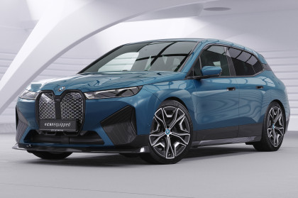 Spoiler pod přední nárazník CSR CUP pro  BMW iX Sportpaket  / iX M60 - carbon look lesklý