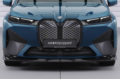 Spoiler pod přední nárazník CSR CUP pro  BMW iX Sportpaket  / iX M60 - carbon look lesklý