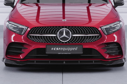 Spoiler pod přední nárazník CSR CUP pro Mercedes Benz A-Klasse 177 A35 AMG/AMG-Line - černá struktura