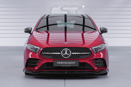 Spoiler pod přední nárazník CSR CUP pro Mercedes Benz A-Klasse 177 A35 AMG/AMG-Line - černá struktura