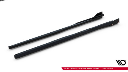 Prahové lišty + Flaps Toyota GR Yaris Mk4 Facelift černý lesklý plast