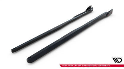 Prahové lišty + Flaps Toyota GR Yaris Mk4 Facelift černý lesklý plast
